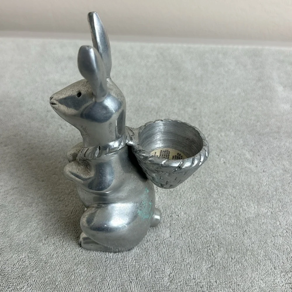 Pottery Barn Rabbit Bunny Tealight Candle Holder Easter Spring